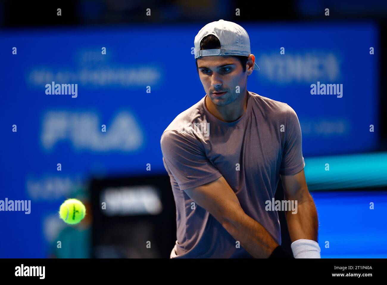 Tokyo, Japan. 15th Oct, 2023. Marcos GIRON (USA) hits a return against