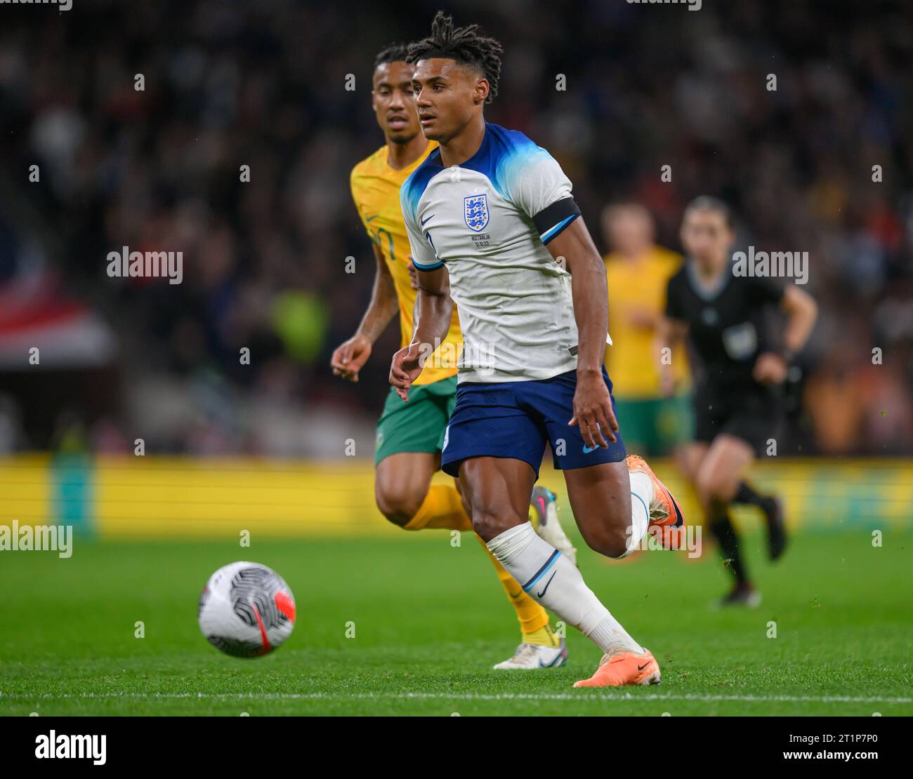 13 Oct 2023 - England v Australia - International Friendly - Wembley Stadium. England's Ollie Watkins during the match against Australia. Picture : Mark Pain / Alamy Live News Stock Photo