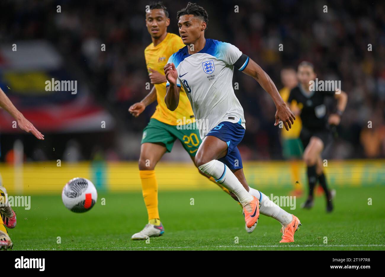 13 Oct 2023 - England v Australia - International Friendly - Wembley Stadium. England's Ollie Watkins during the match against Australia. Picture : Mark Pain / Alamy Live News Stock Photo