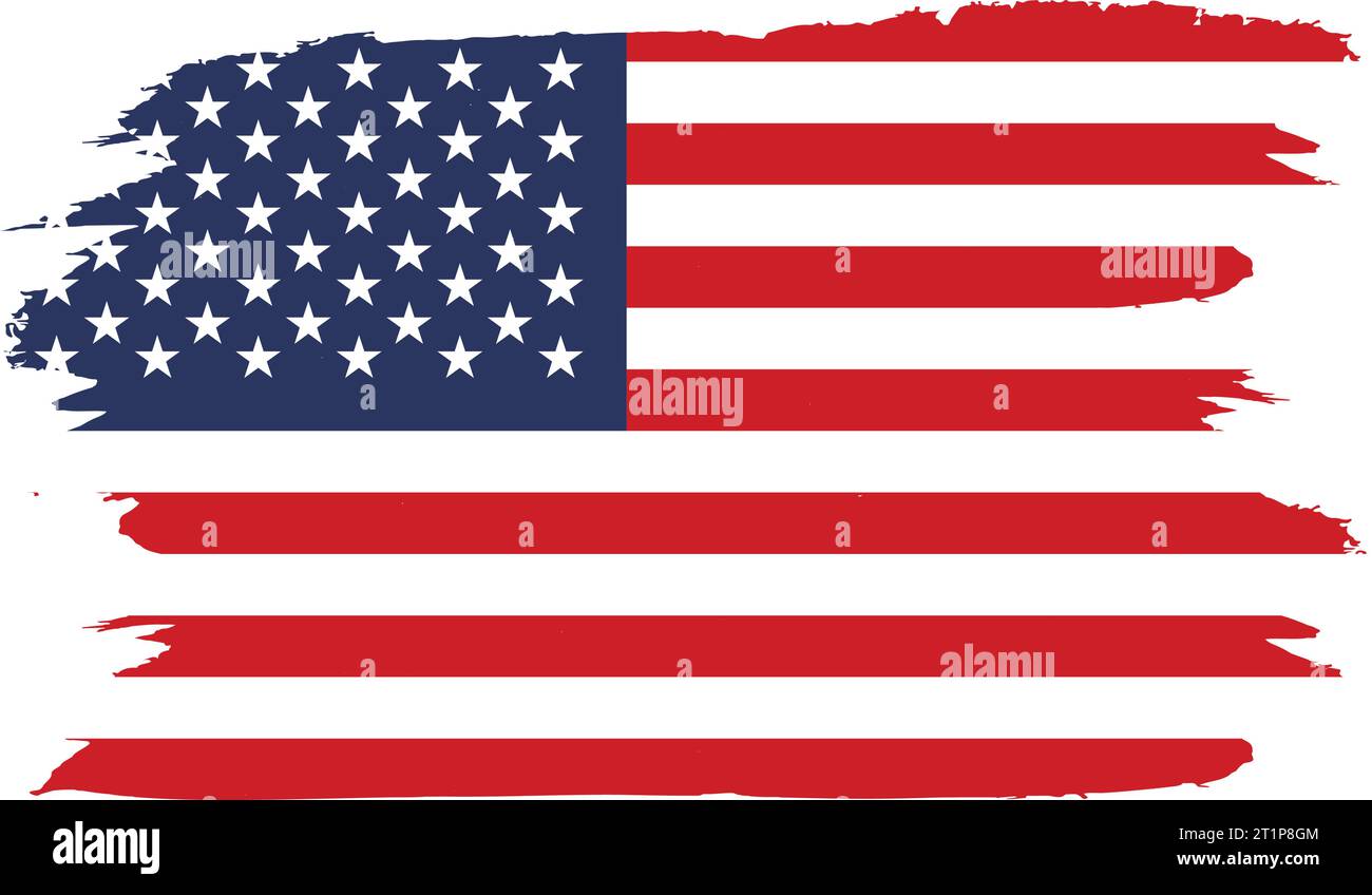 vector illustration of United States of America flag Stock Vector Image ...