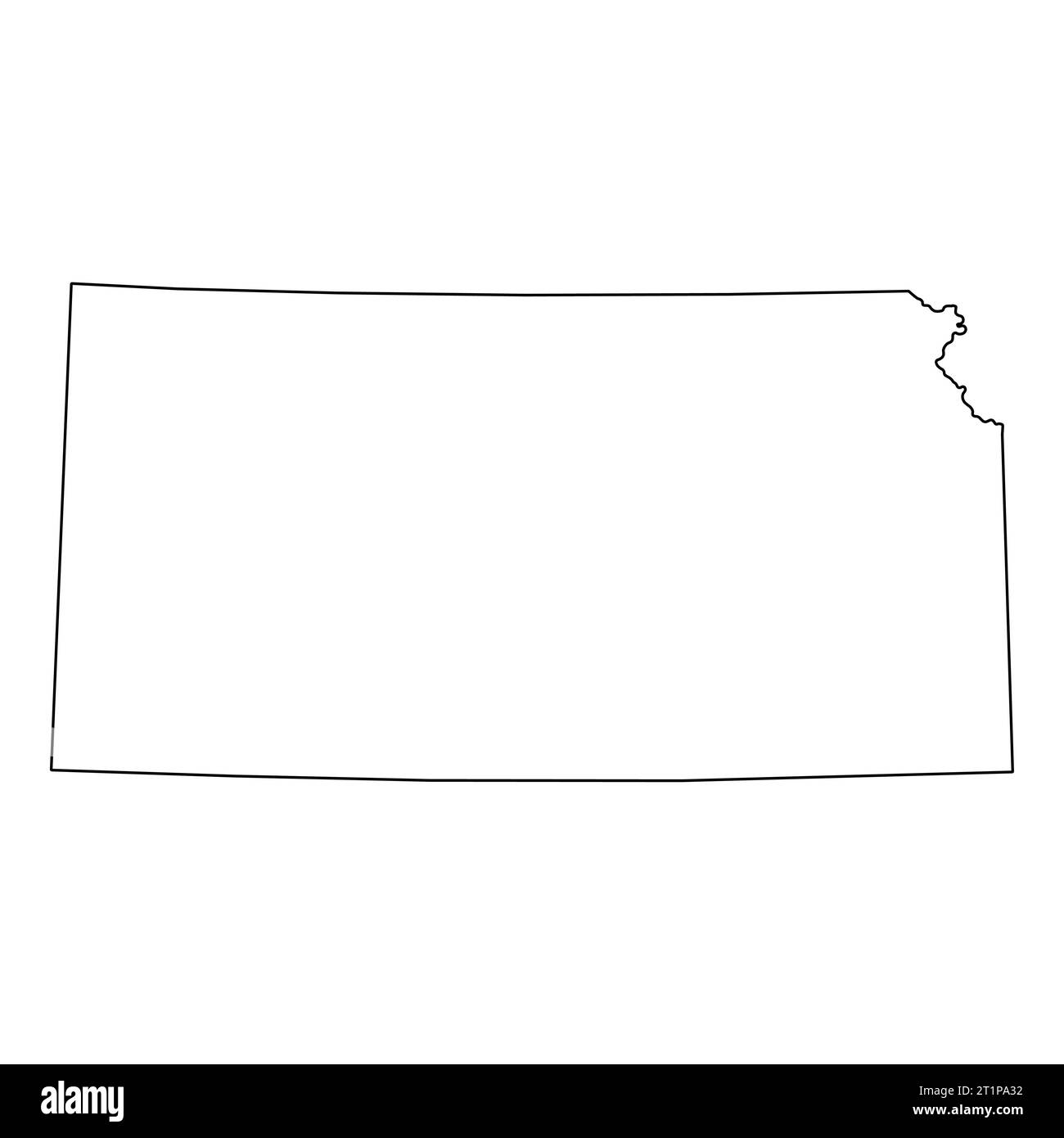 Kansas map shape united states - Kansas Map Shape United States Of America Flat Concept Icon Symbol Vector Illustration 2T1PA32 