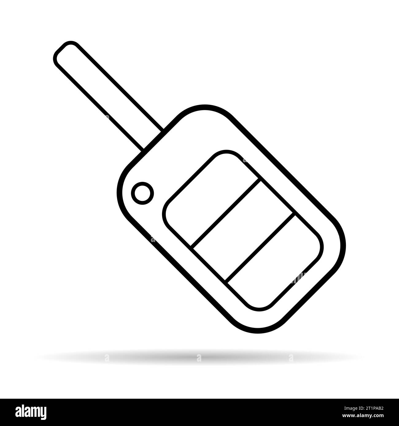 Car key icon shadow, door system safety automobile web design, unlock ...