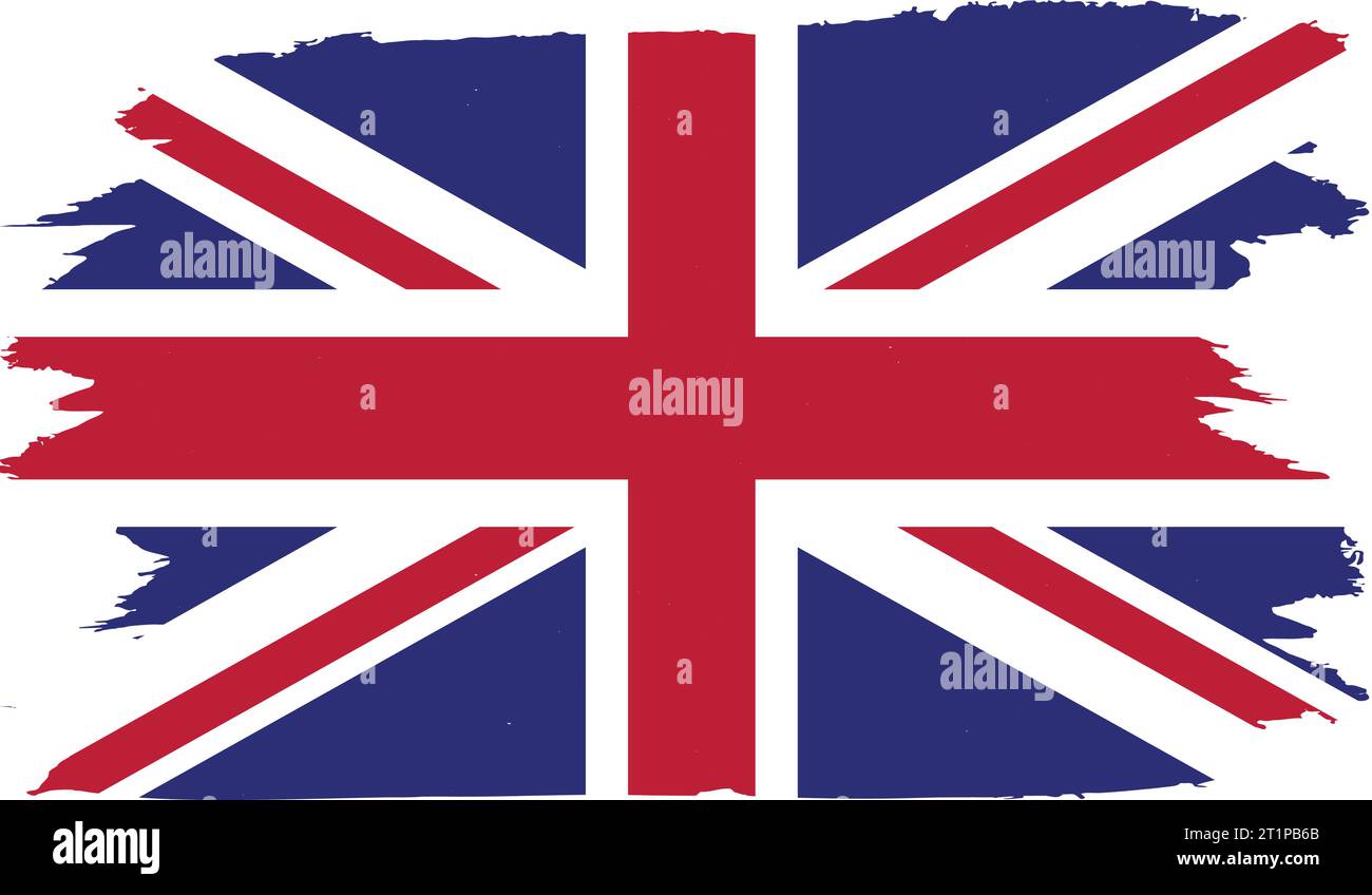 vector illustration of United Kingdom flag Stock Vector