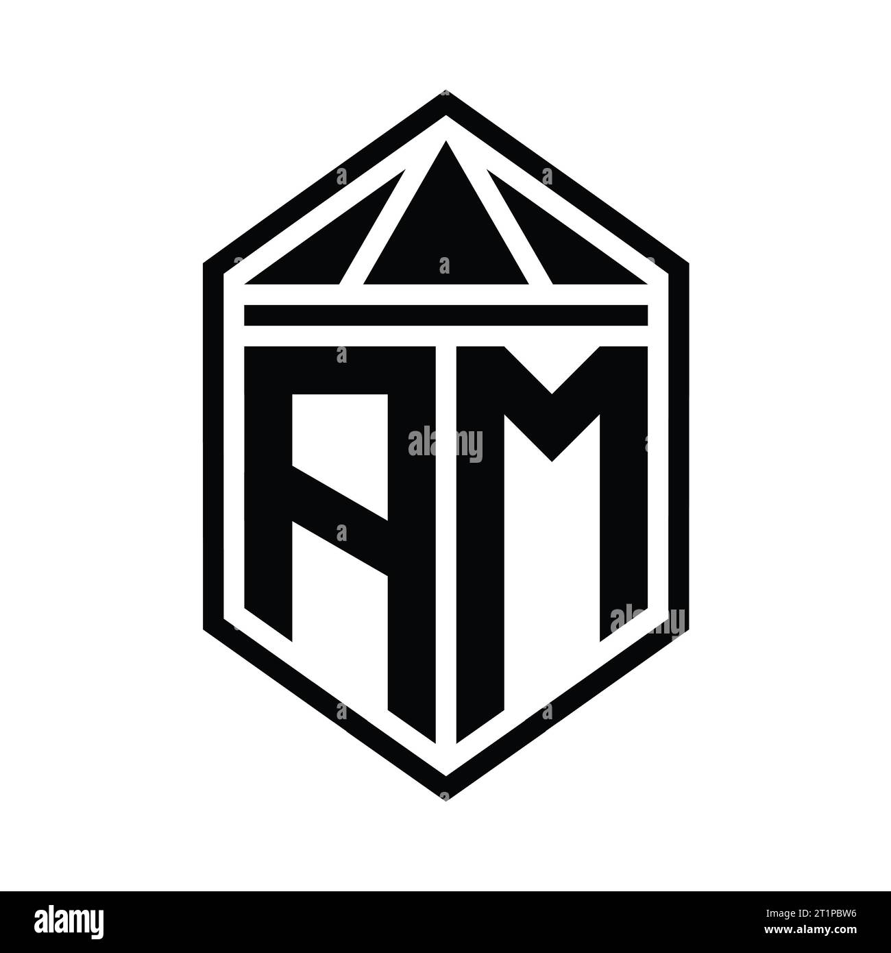 MM Logo monogram with negative space style design template isolated on  white background Stock Vector Image & Art - Alamy