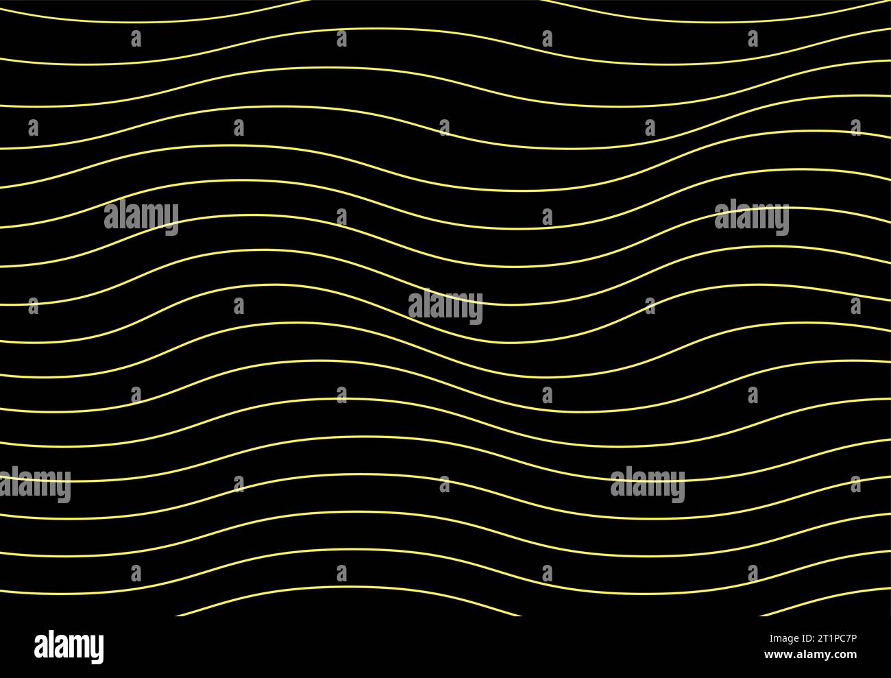 Abstract background with gold wave modern lines on dark background ...