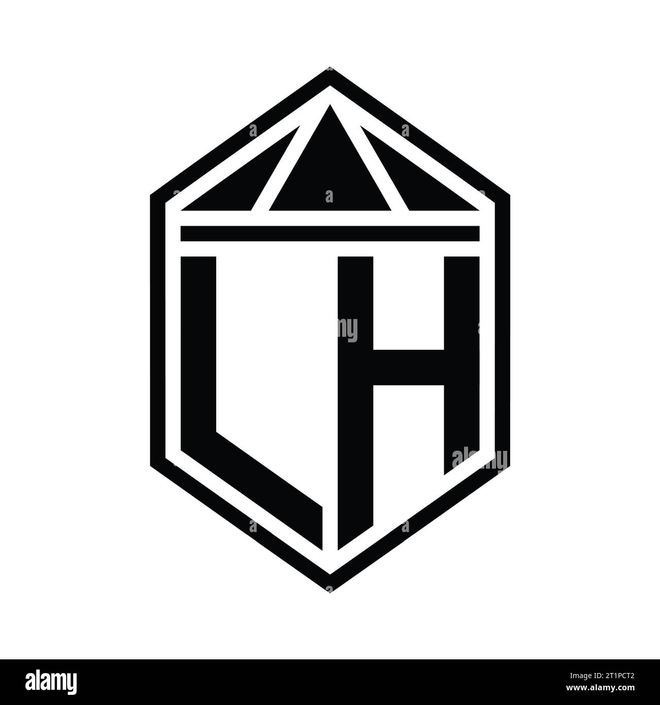 Letter lh logo hi-res stock photography and images - Alamy