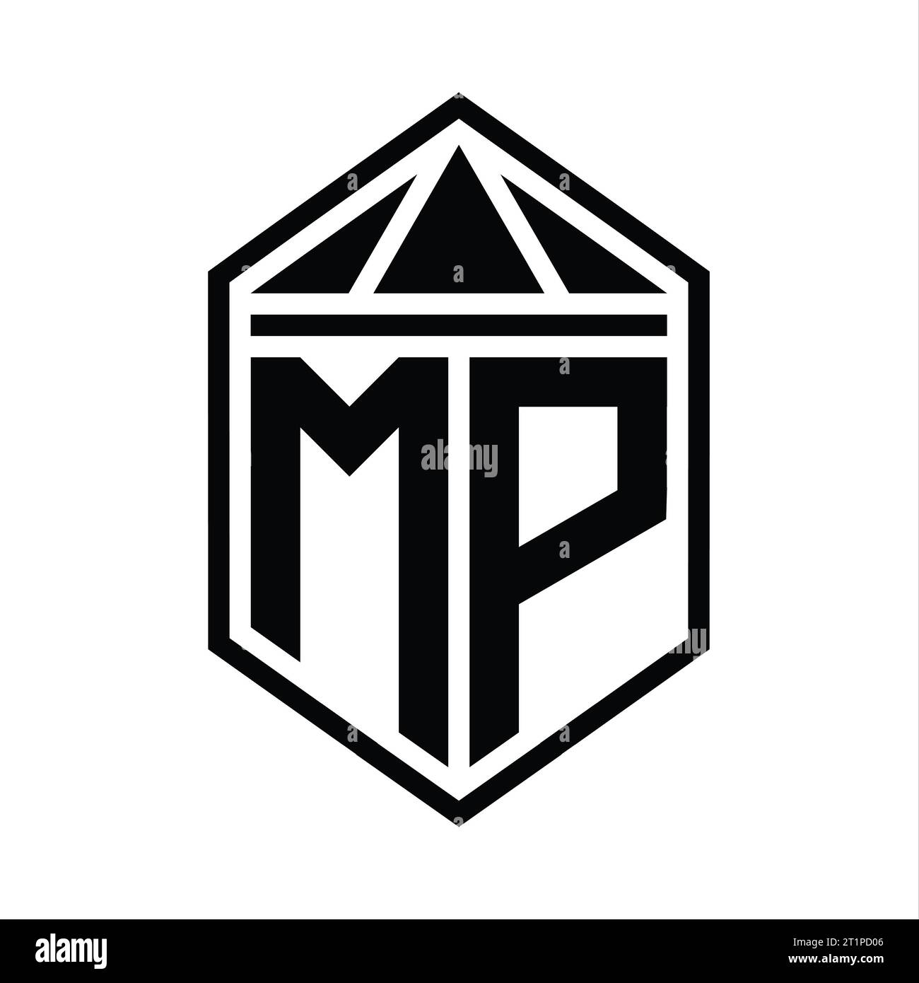 Minimalist Pm Logo Icon, Creative Pm mp Luxury Crown Letter Logo