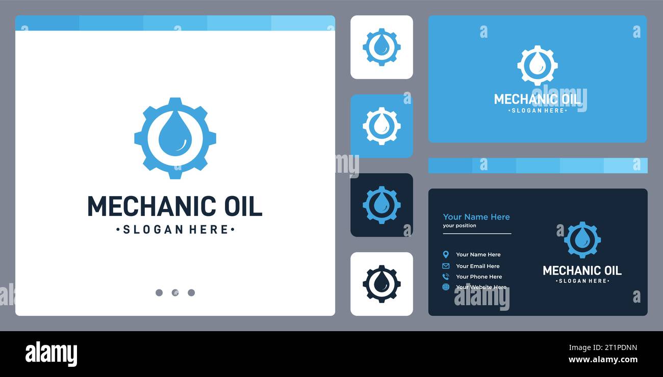 abstract gear logo concept and form water or oil. icons for business