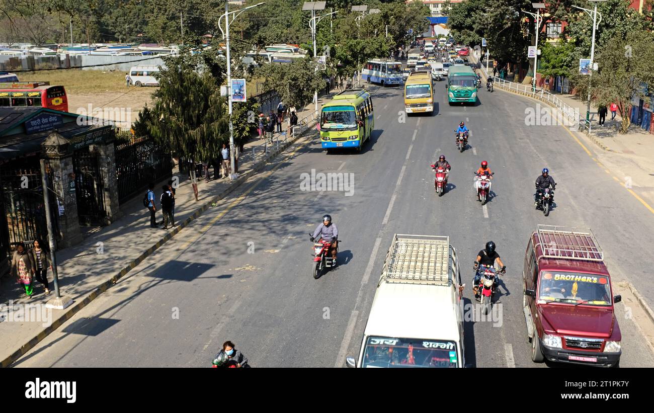 Traffic in Kathmandu, Nepal, Asia Stock Photo Alamy
