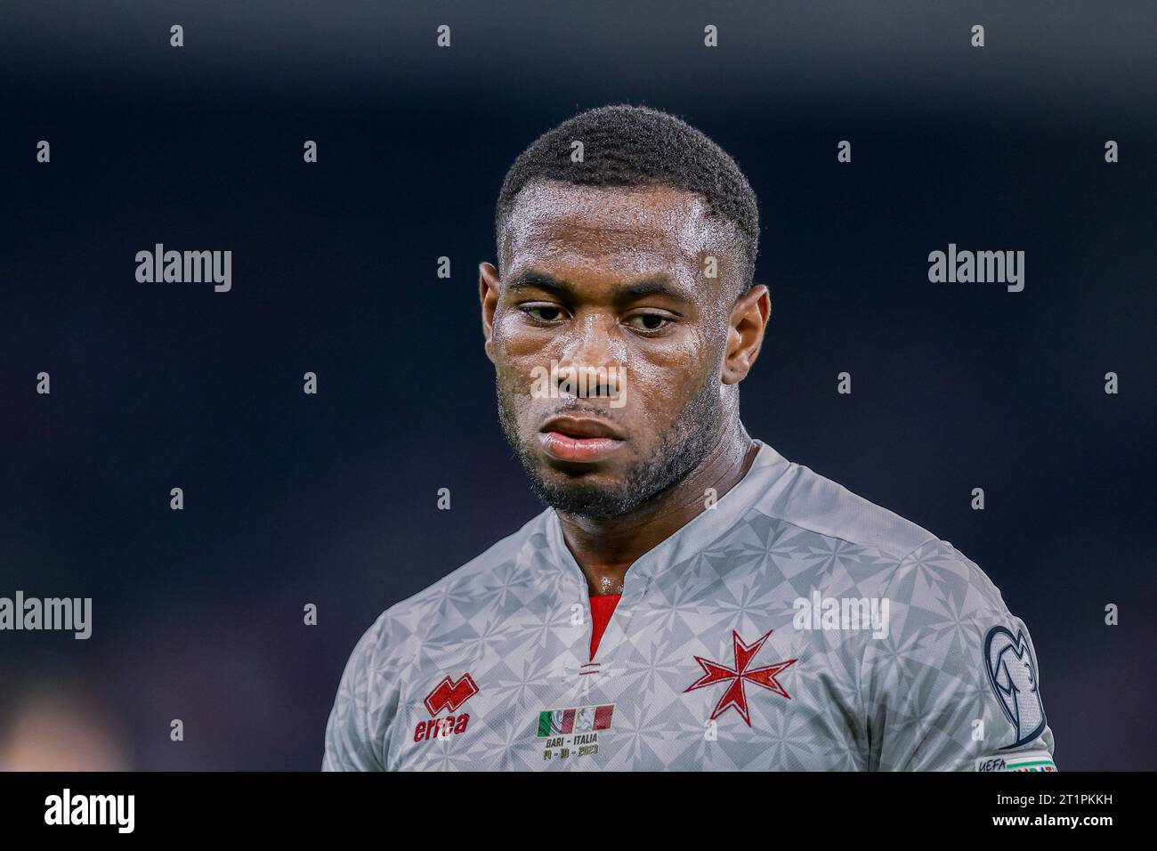 Malta's forward Joseph Essien Mbong looks during the Euro 2024