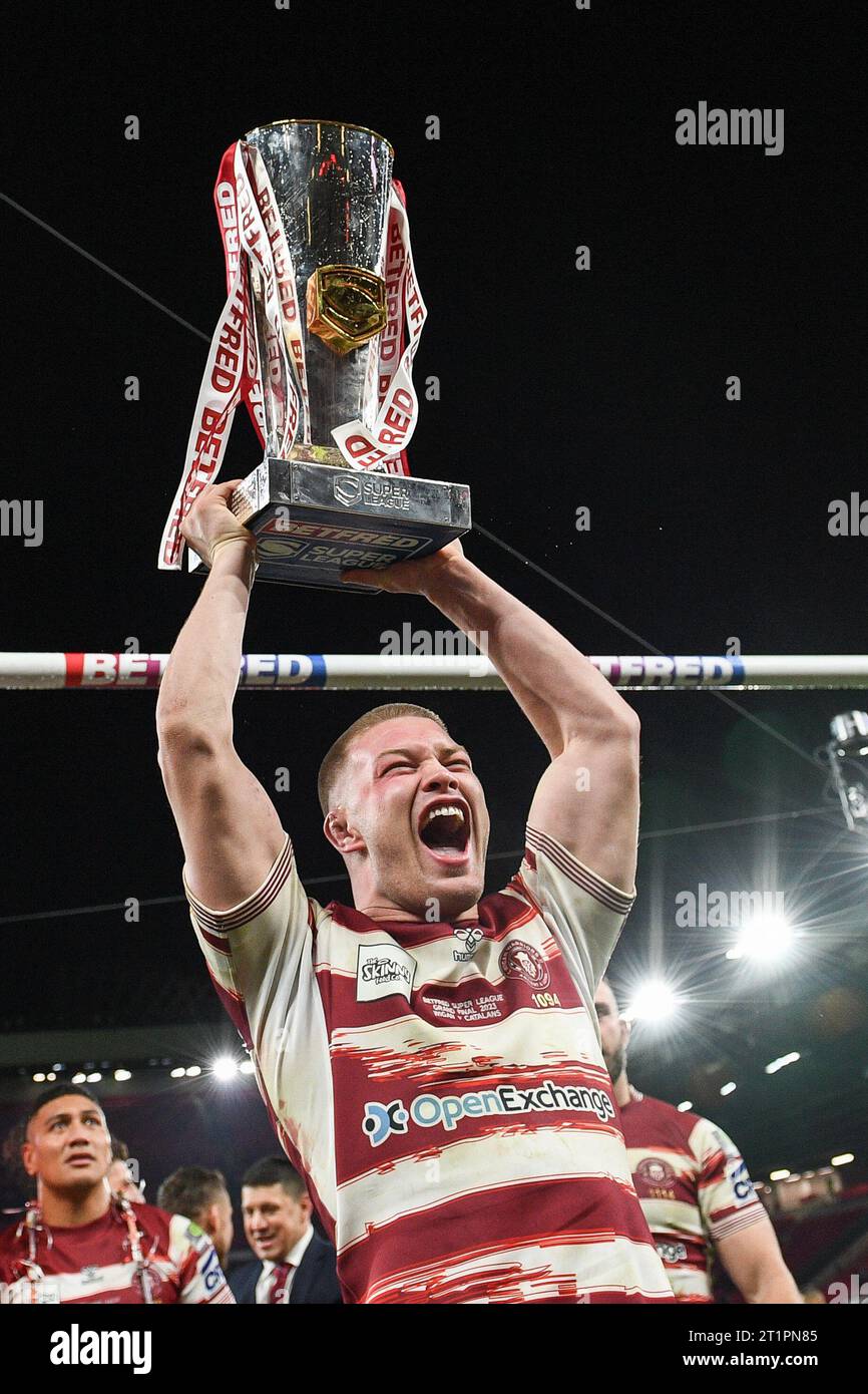 Manchester, England - 14th October 2023 Morgan Smithies of Wigan ...