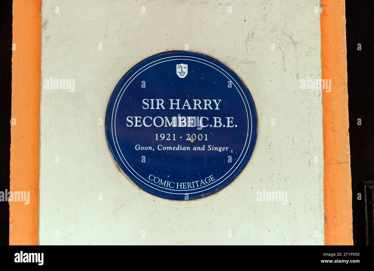 Sir Harry Secombe blue plaque. Manchester Opera House. Stock Photo