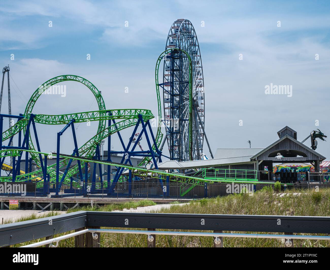 Amusement Park, Seaside Fun, New Jersey Stock Photo