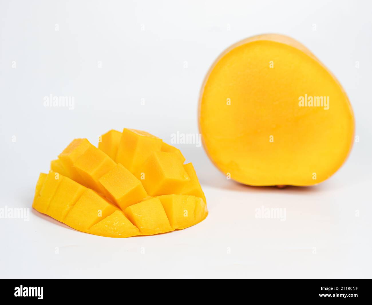 fresh mango fruit isolated on white background Stock Photo
