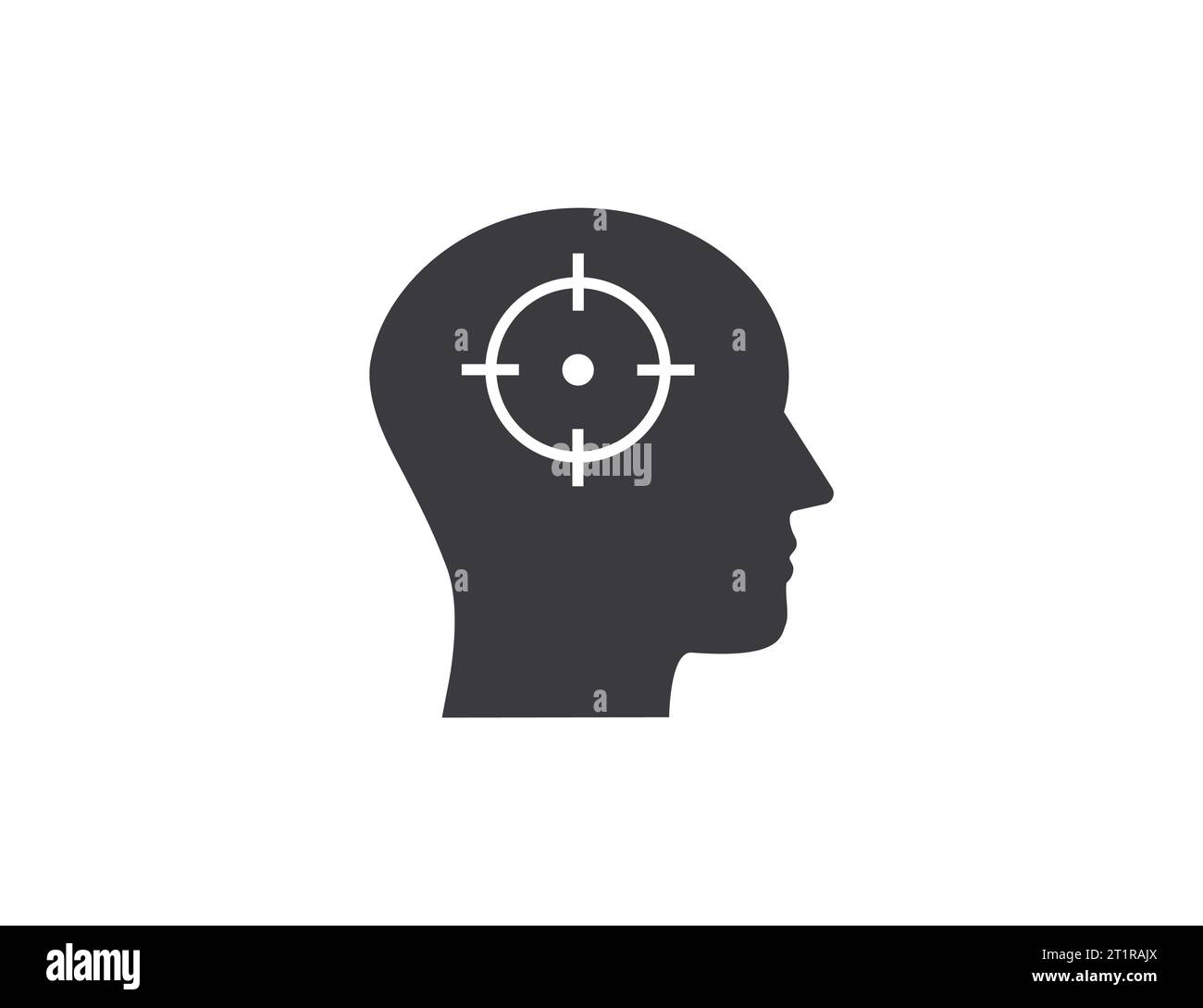 Concentration, logical thinking icon. Vector illustration. Stock Vector