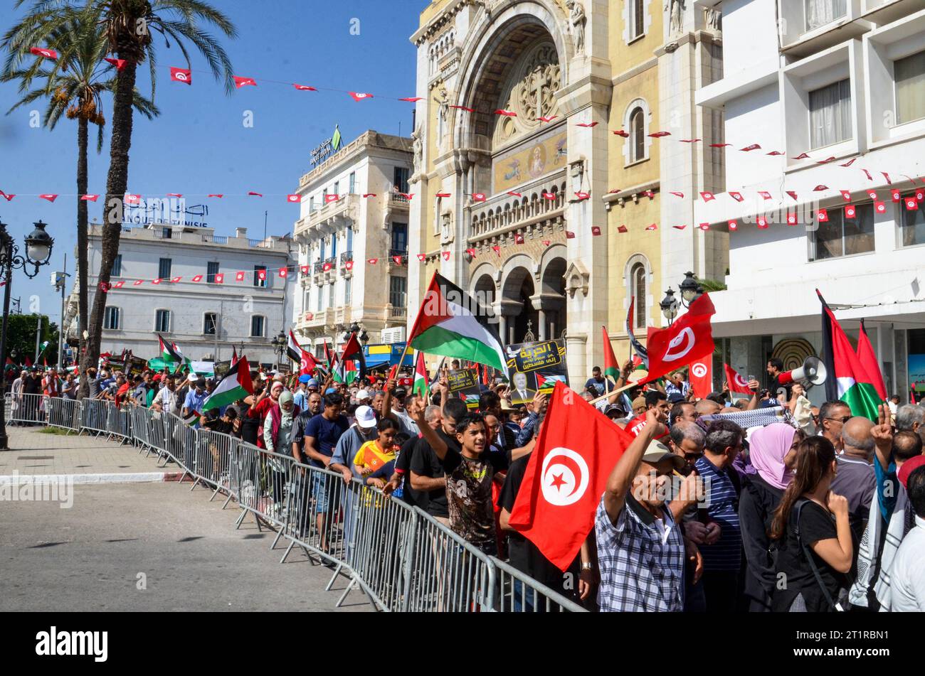 October 15, 2023: Tunis, Tunisia. 15 October 2023. Tunis. National