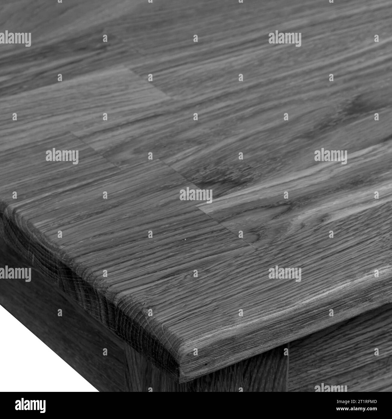 Natural wood texture. Wooden furniture surface black and white background Stock Photo