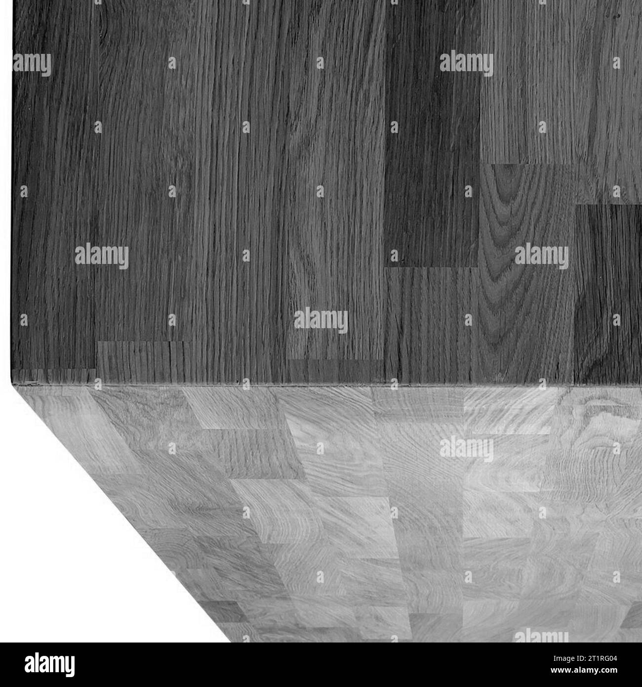 Natural oak wood texture. Wooden furniture surface background. Wooden black and white pattern Stock Photo