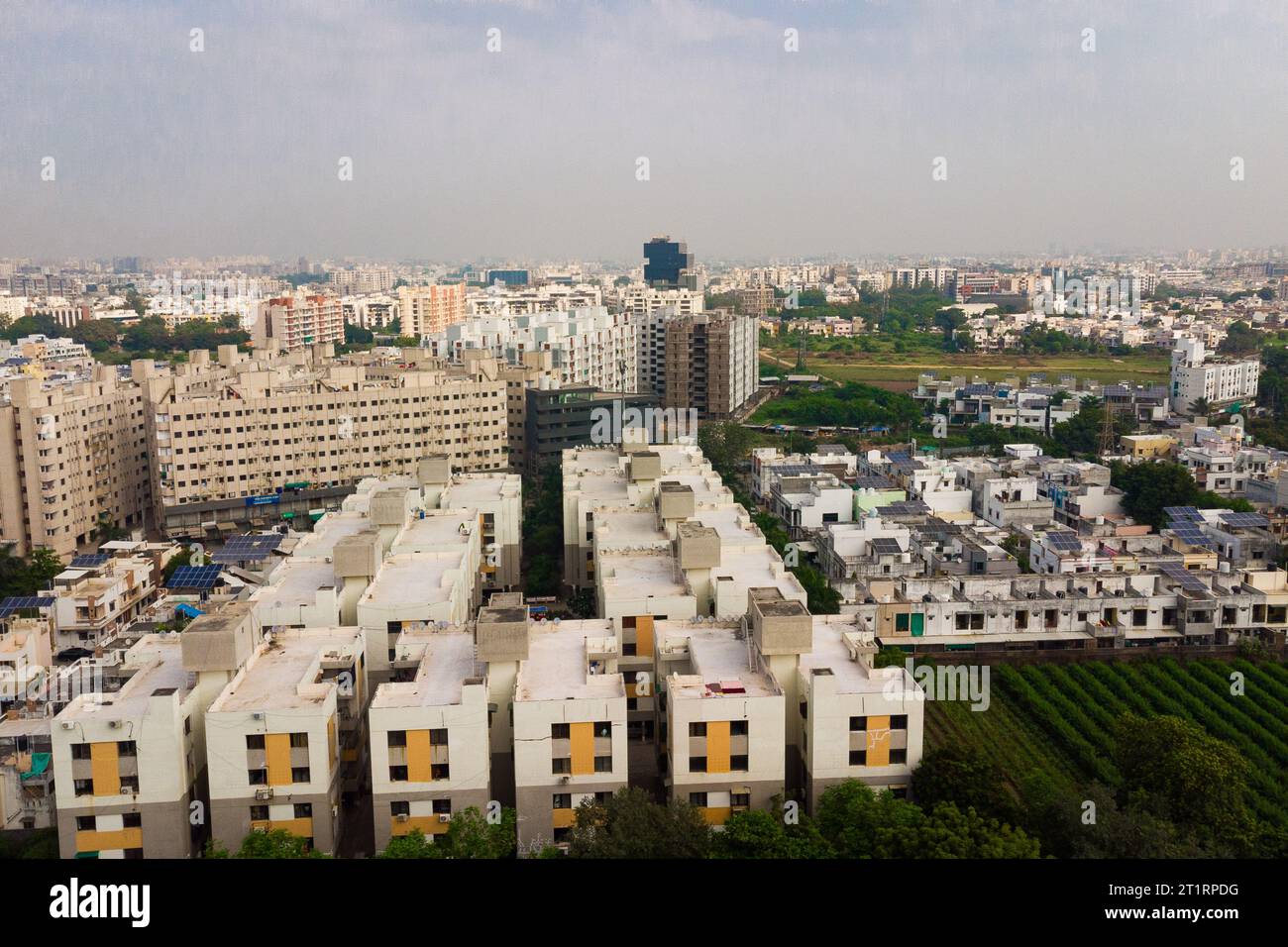 Baroda, India. 14th Oct, 2023. View of newly built real estate