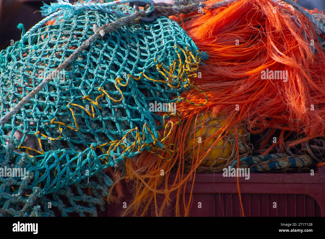 Fishing keepnet, close-up Stock Photo - Alamy