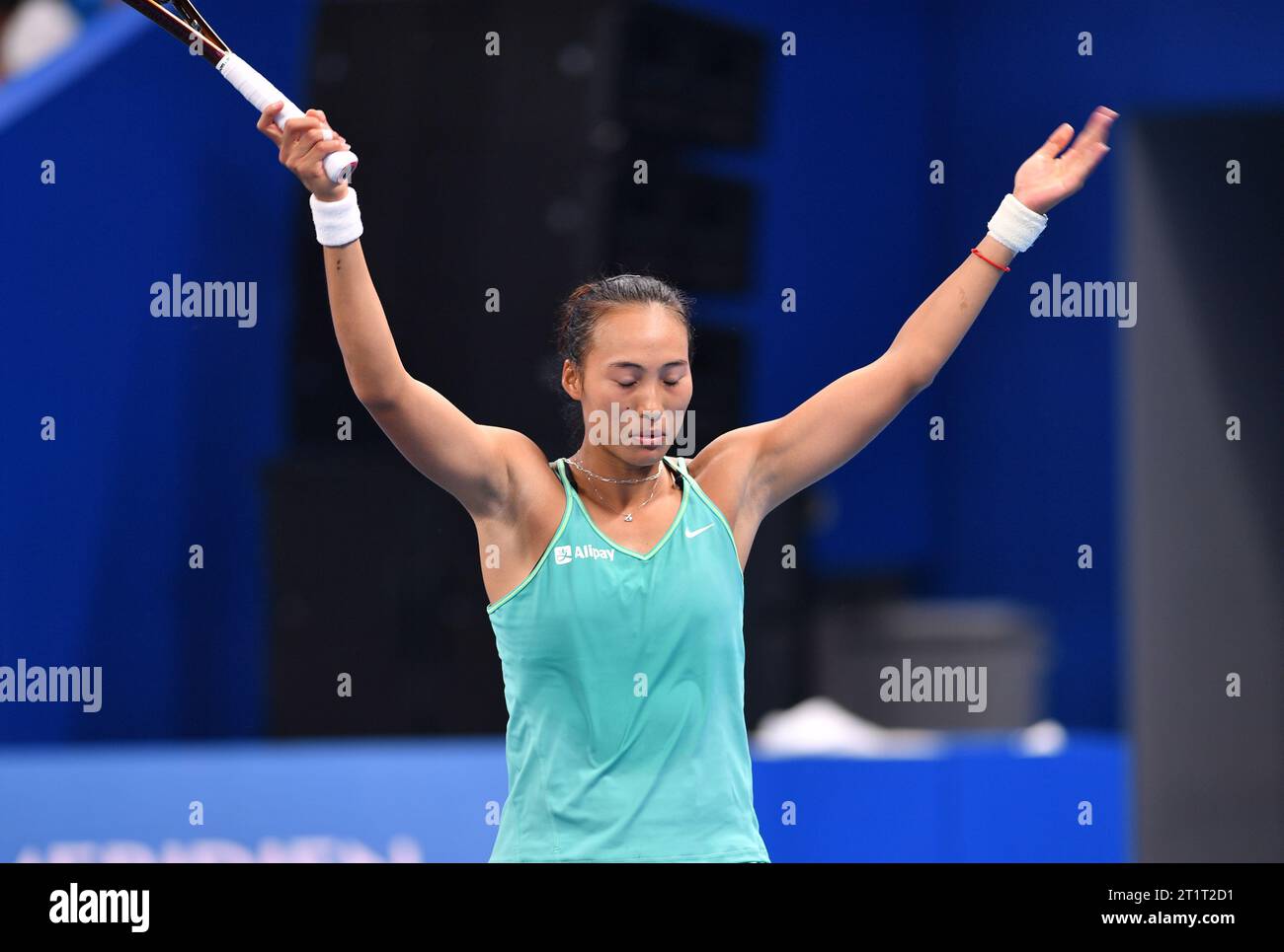 Zhengzhou, China's Henan Province. 15th Oct, 2023. Zheng Qinwen