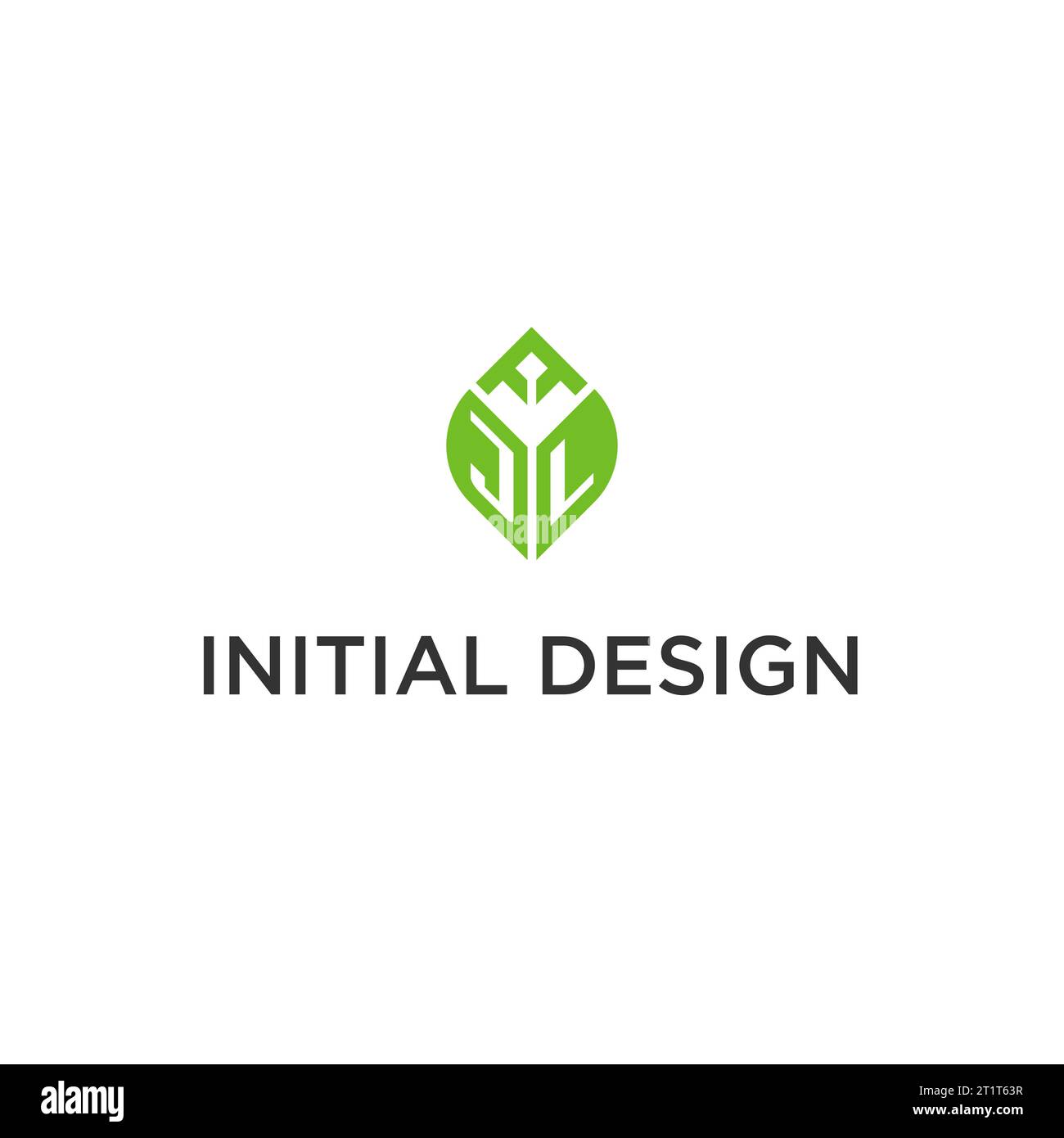 JL monogram with leaf logo design ideas, creative initial letter logo ...