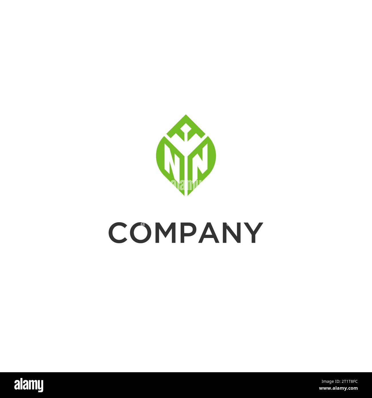 NN monogram with leaf logo design ideas, creative initial letter logo ...