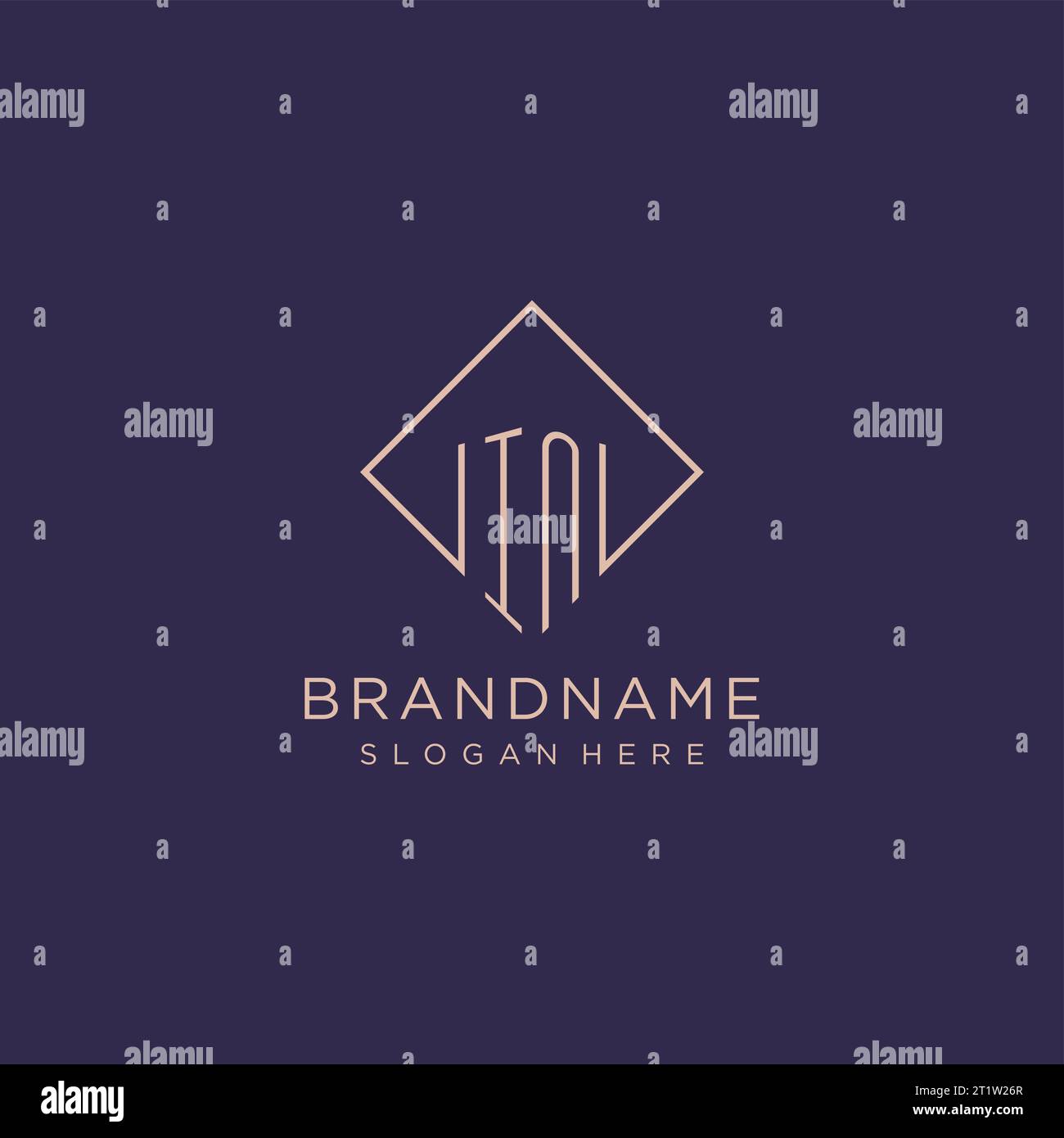 Square Name Monogram Square monogram design hi-res stock photography and images - Alamy