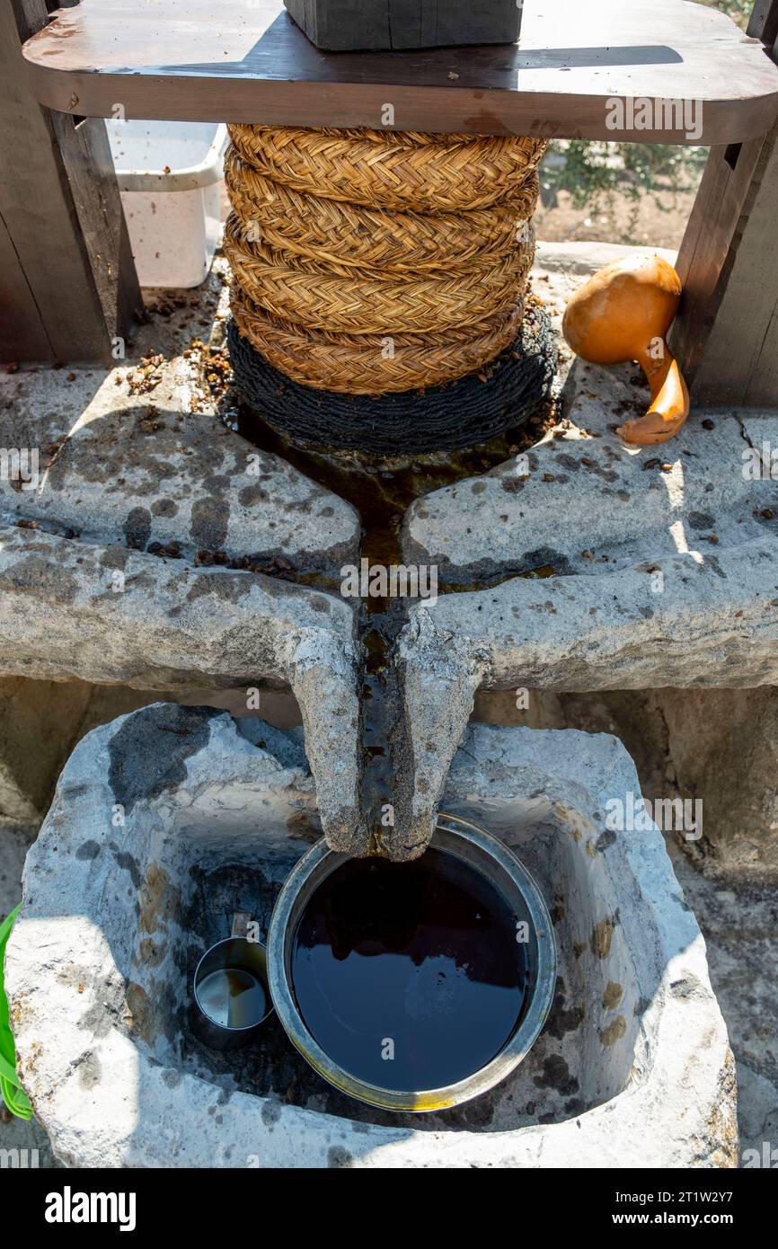 Olive oil press in oil hi-res stock photography and images - Alamy