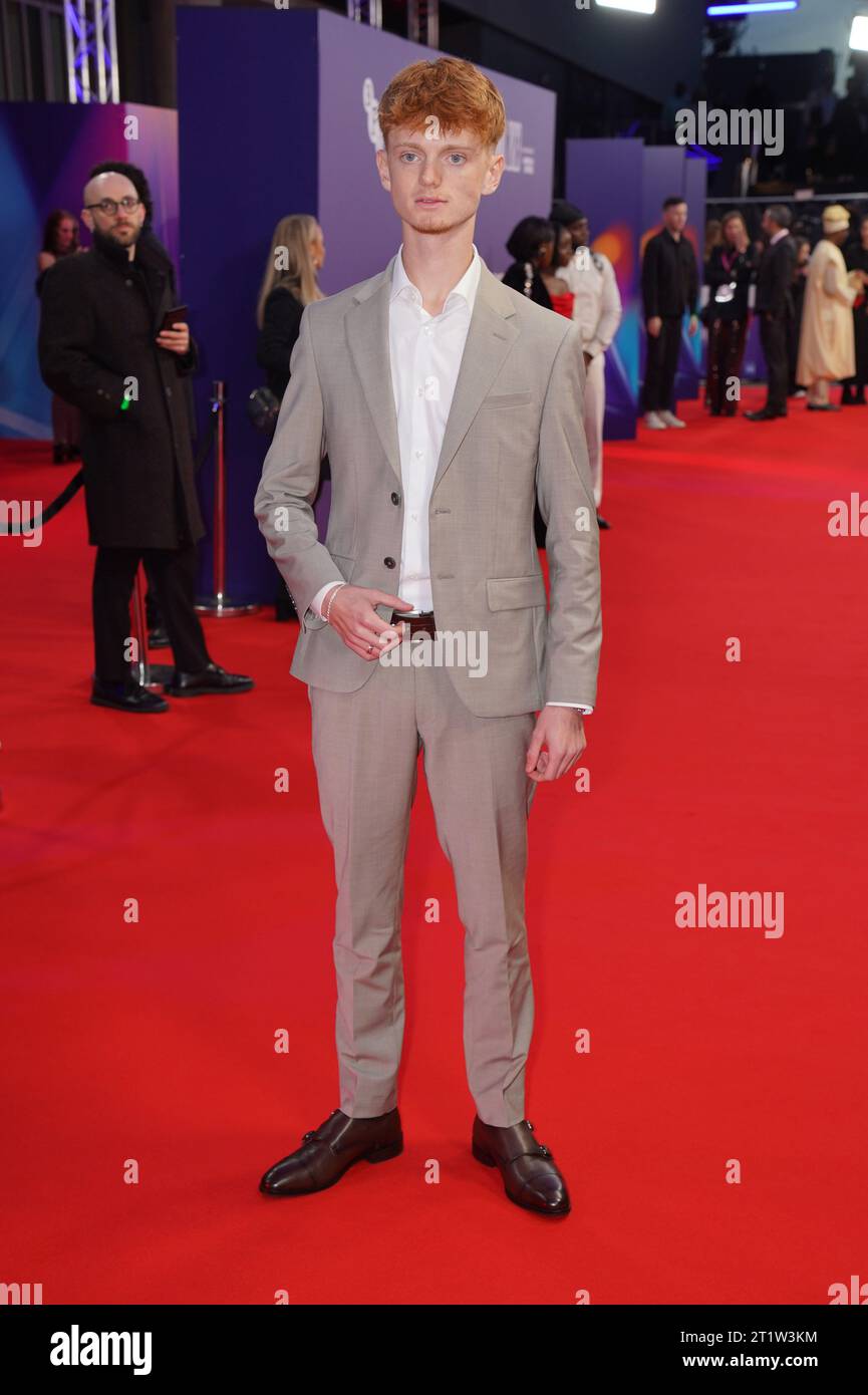 Henry Lawfull arrives for a screening of The Kitchen during the BFI