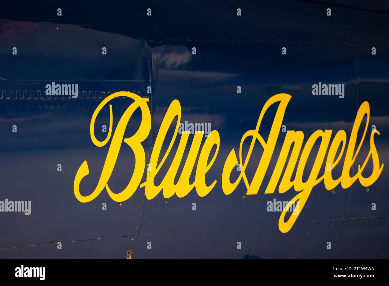 Chantilly, VA 10142023 Blue Angels Logo on a plane Stock Photo Alamy