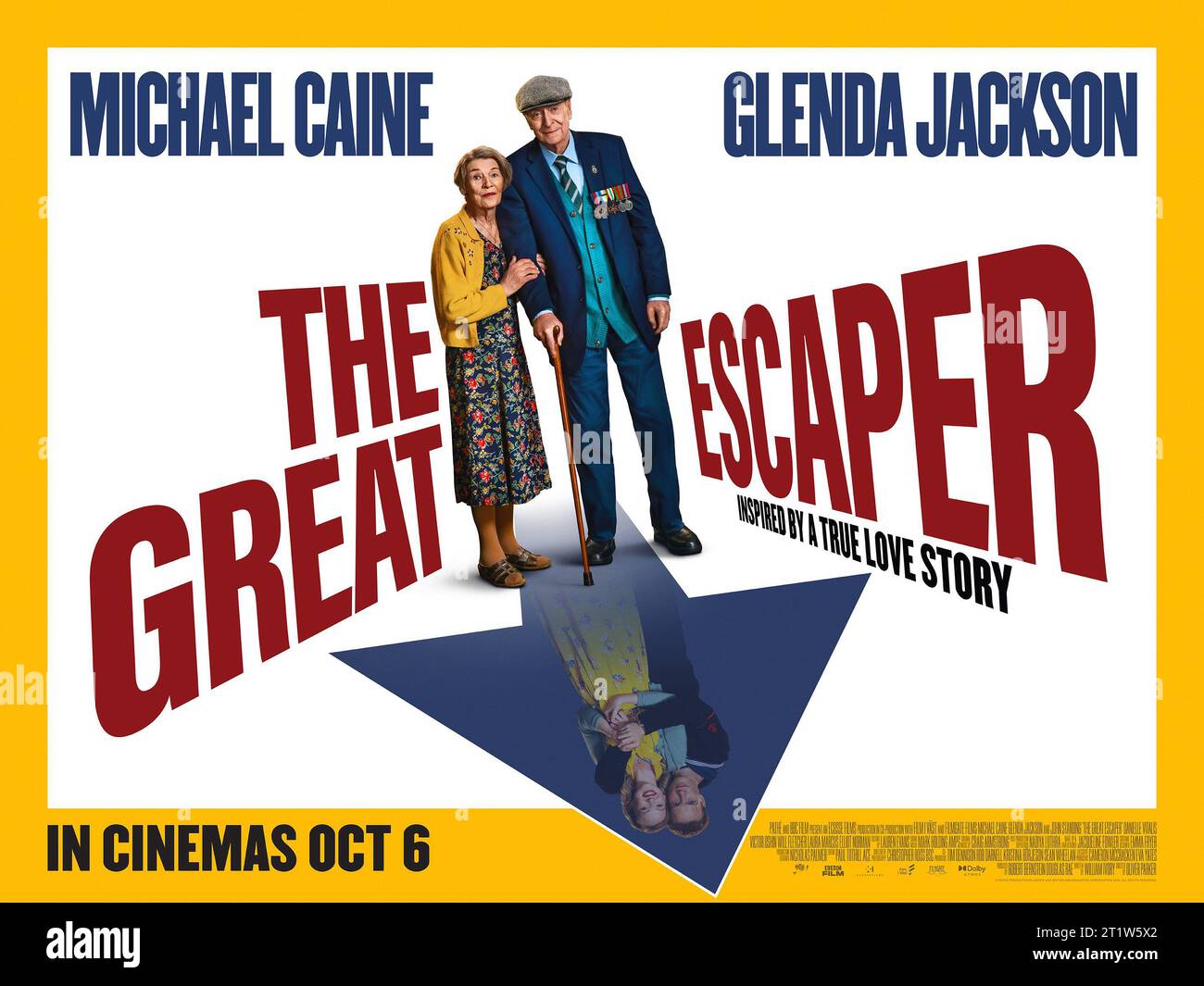 The Great Escaper  Glenda Jackson & Michael Caine poster Stock Photo