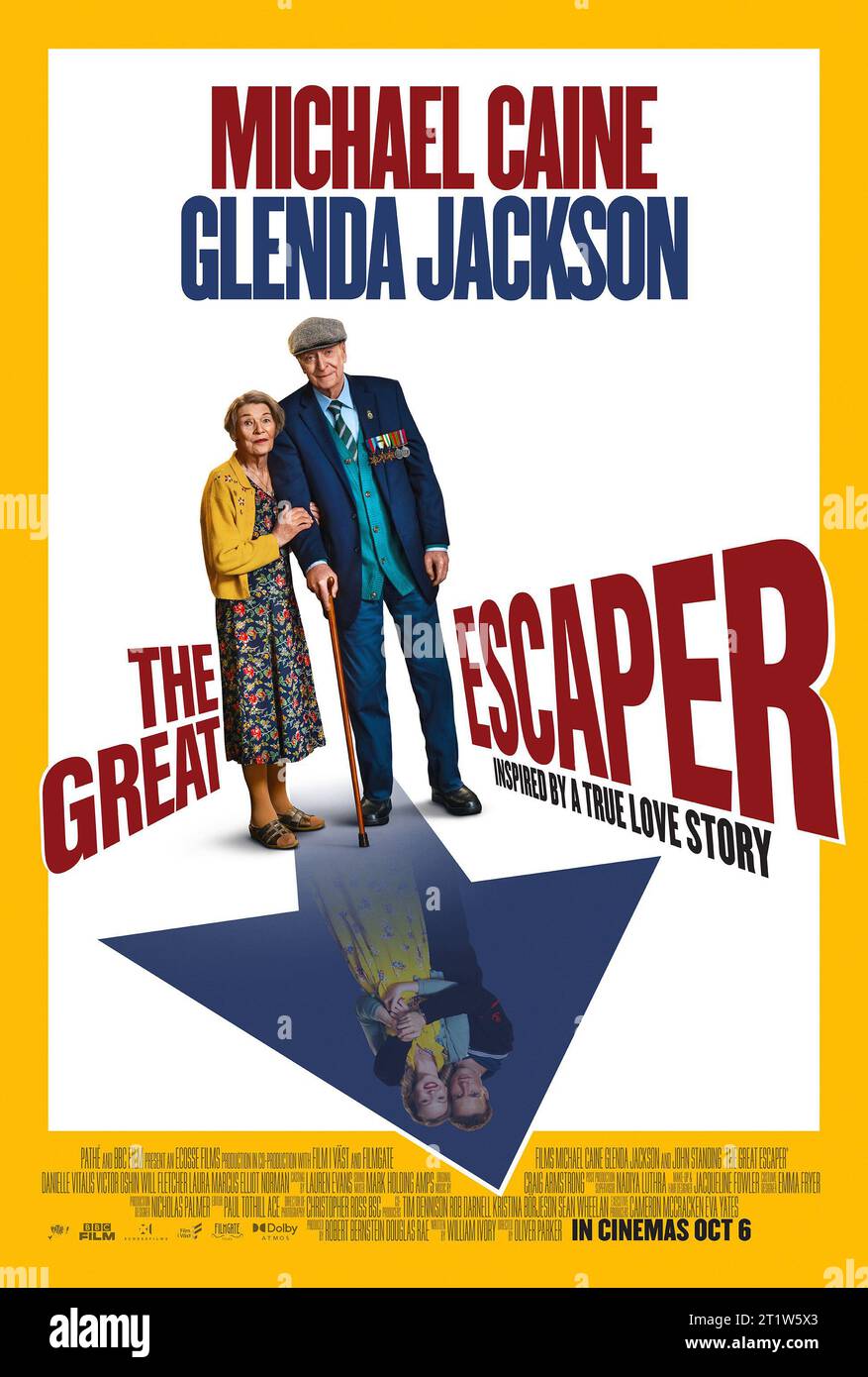 The Great Escaper poster  Glenda Jackson & Michael Caine Stock Photo