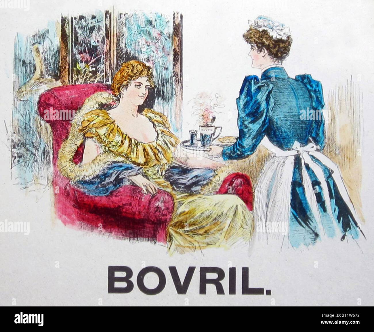 Bovril advertisement, Victorian period Stock Photo