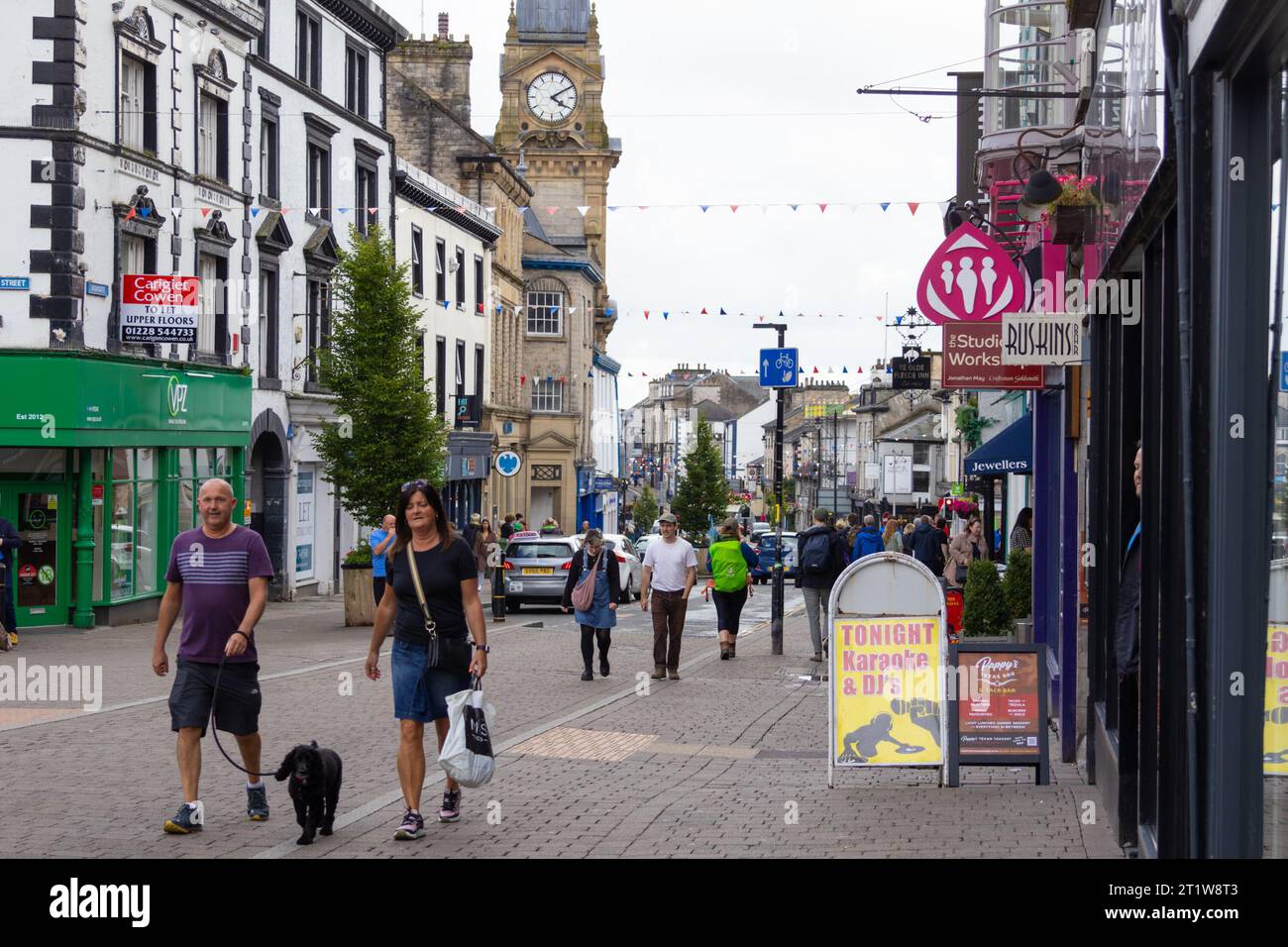 Kendal town, highgate, cumbria, uk Stock Photo