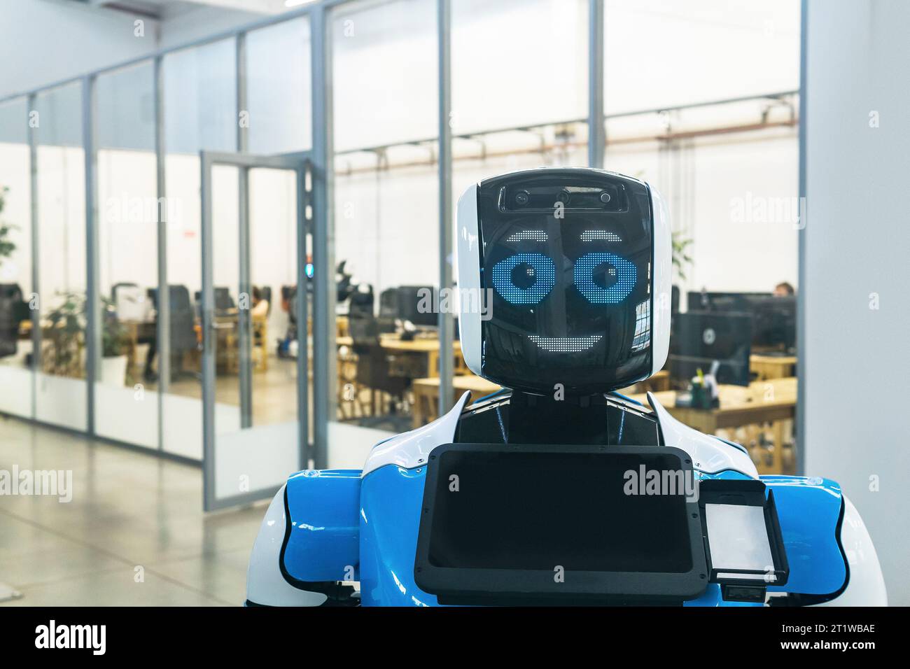 Perm, Russia - July 13, 2023: humanoid robot with a friendly face in ...