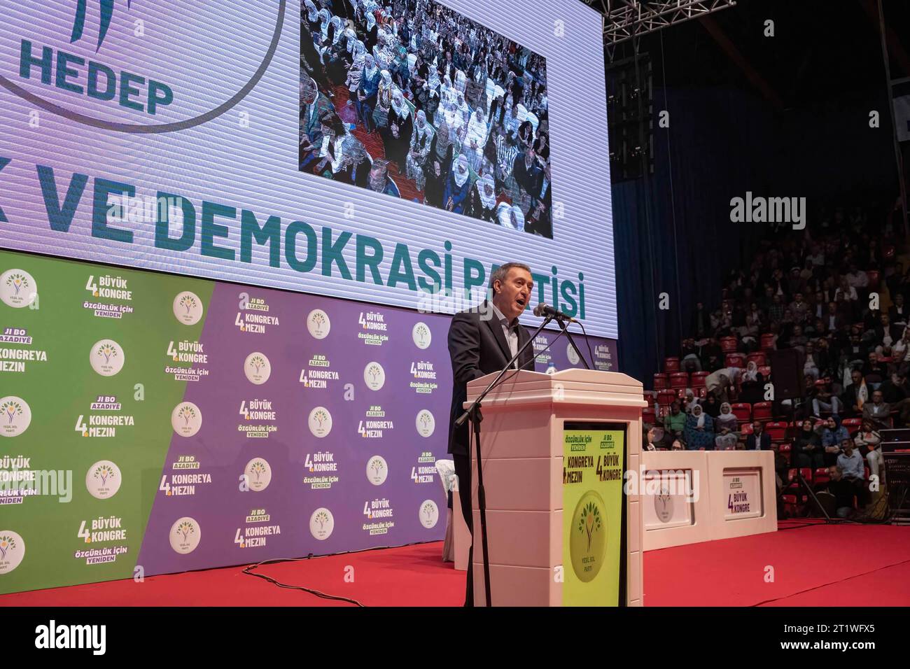 Ankara, Turkey. 15th Oct, 2023. Tuncer Bakirhan, CoChairman of the