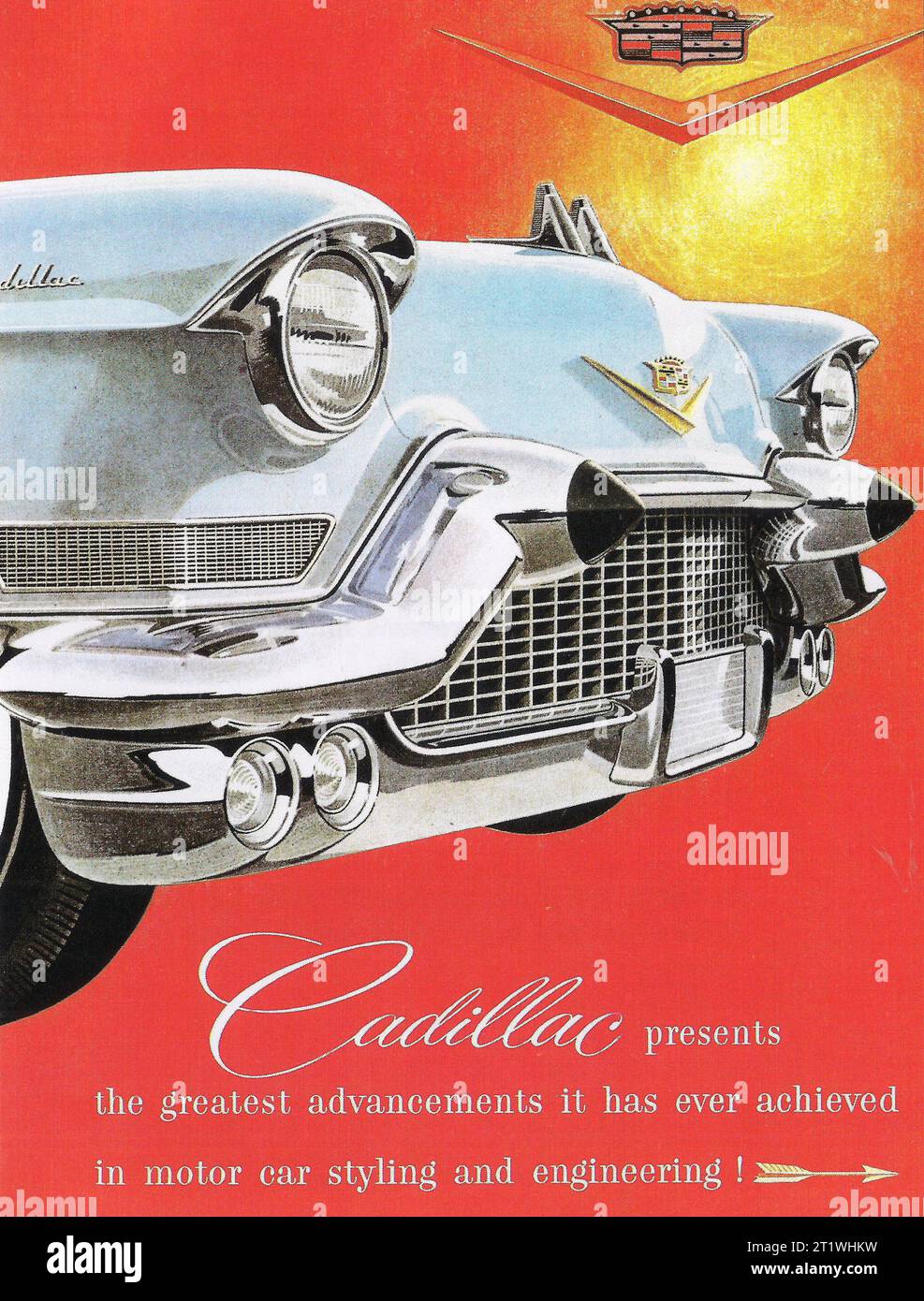1956  Cadillac 'Dagmar'  ad Stock Photo