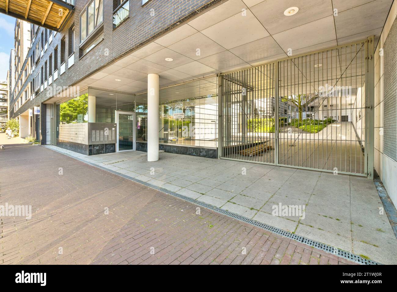 the outside of a building that looks like it's been taken from an old ...