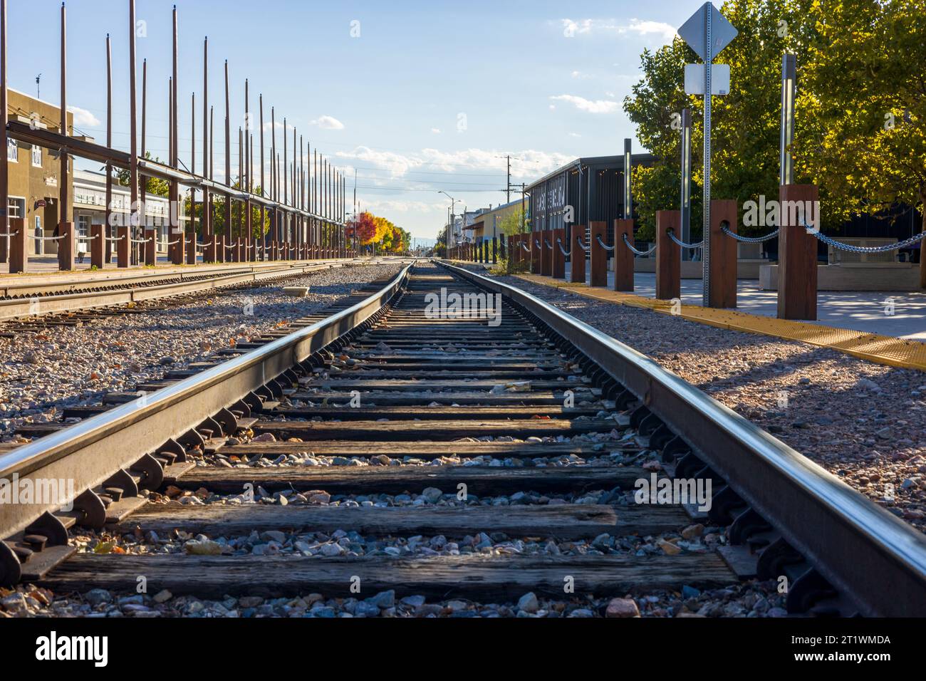 Santa Fe Railyard in Santa Fe New Mexico Stock Photo Alamy