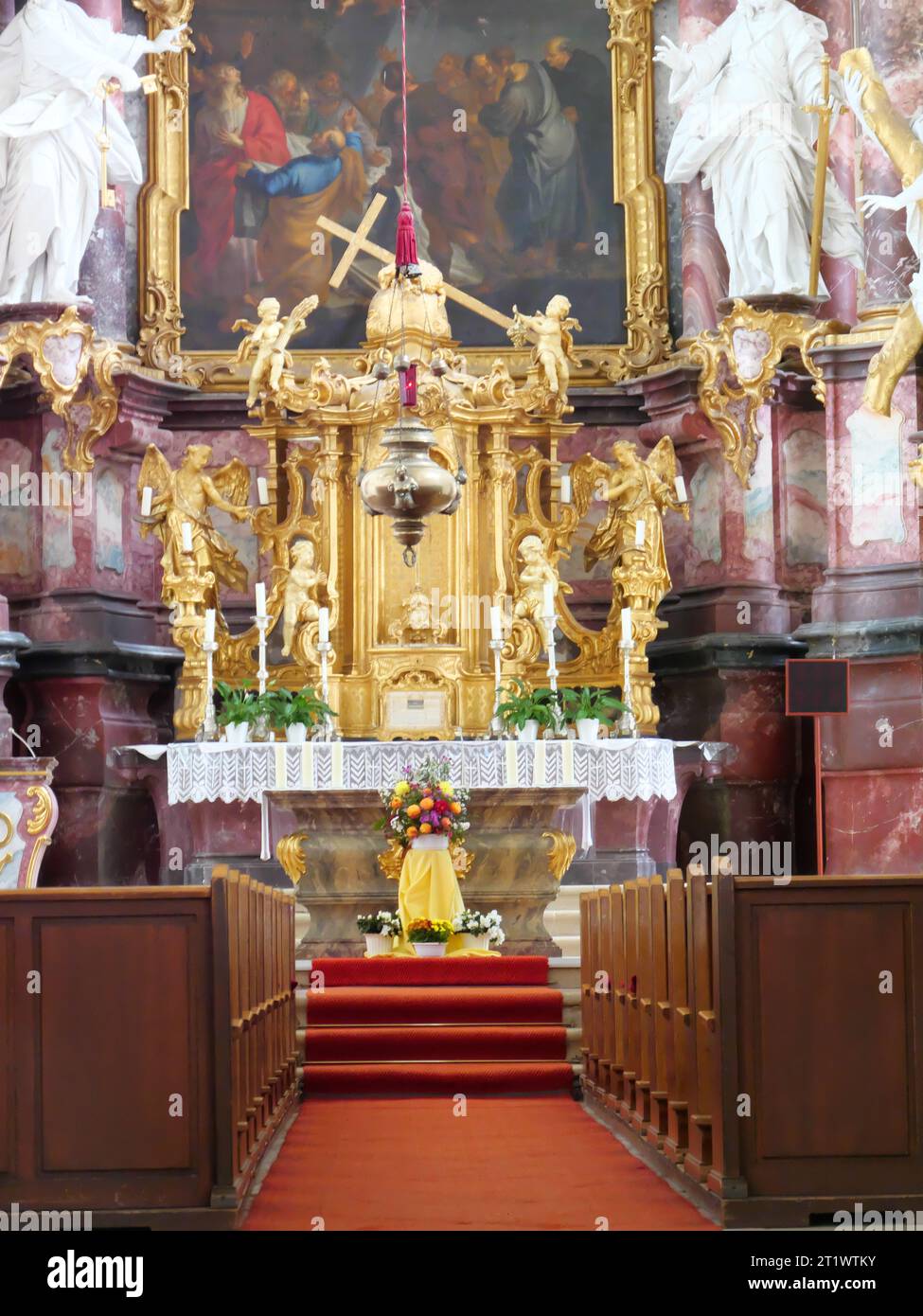 High altar in baroque church hi-res stock photography and images - Alamy