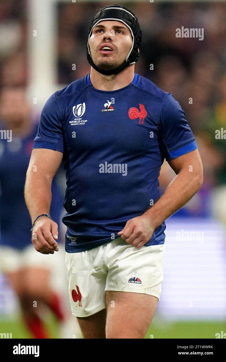 France’s Antoine Dupont appears dejected during the Rugby World Cup ...