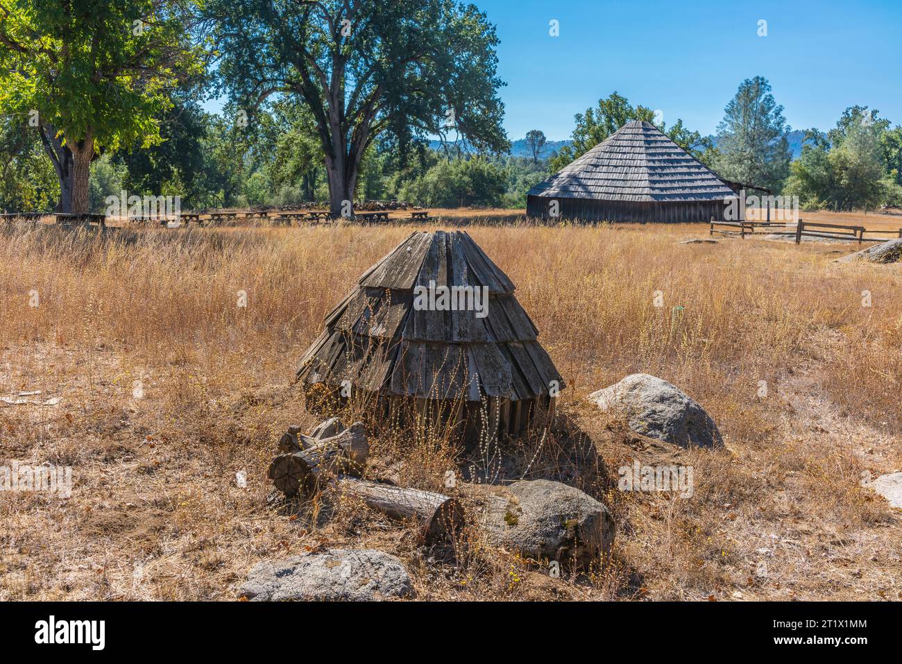 The Wassama Round House built by the Miwok Indians as a place for