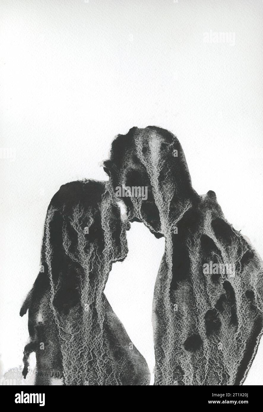 Kissing couples silhouette hi-res stock photography and images - Alamy