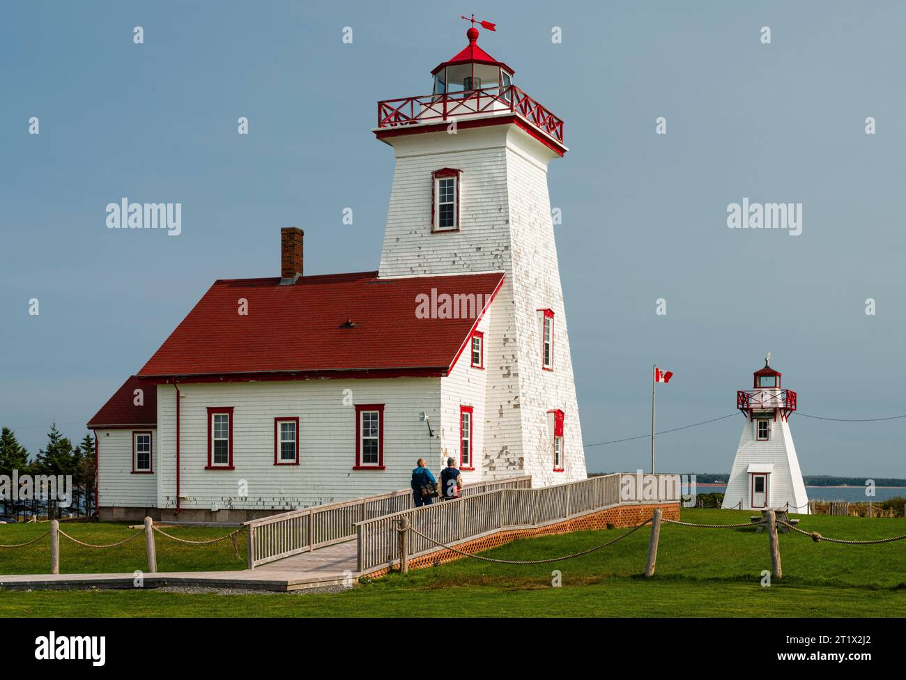 Wood Islands Lighthouse   Wood Islands, Prince Edward Island, CAN Stock Photo