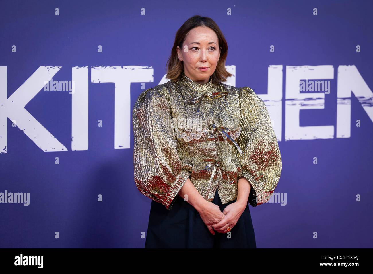 Fiona Marr Poses For Photographers At The Premiere Of The Film The 