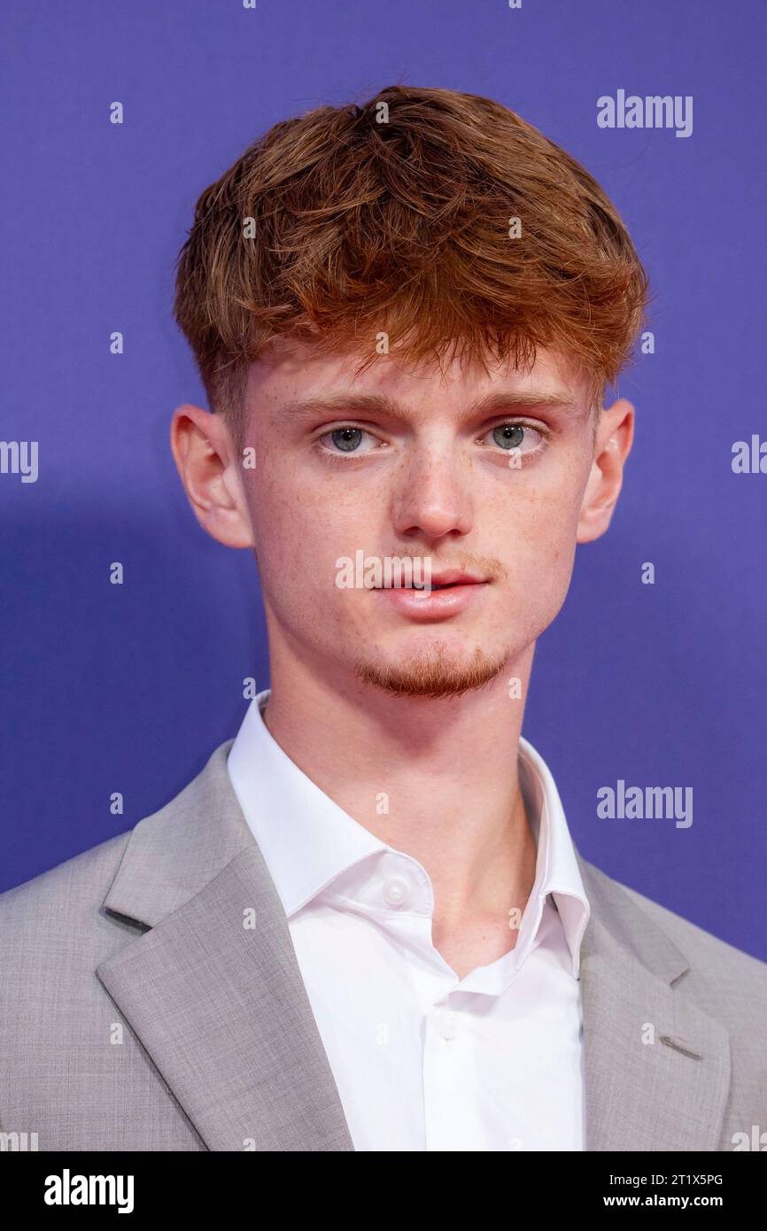Henry Lawfull poses for photographers at the premiere of the film ‘The
