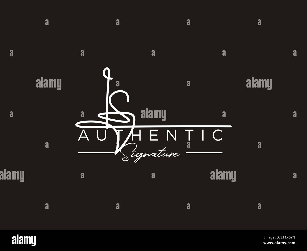 IS Signature Logo Template Vector Stock Vector Image & Art - Alamy