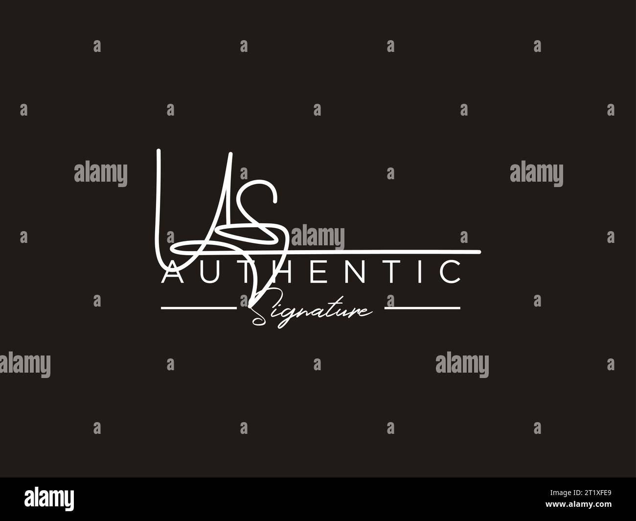 US Signature Logo Template Vector Stock Vector Image & Art - Alamy