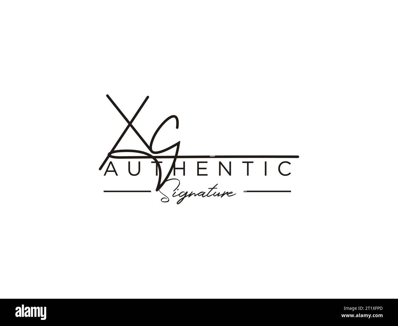 XC Signature Logo Template Vector. Stock Vector